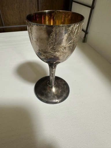 純銀 洋盃　 アンティーク カップ 銀杯　三越製
