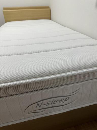 美品シングルベッド　収納式