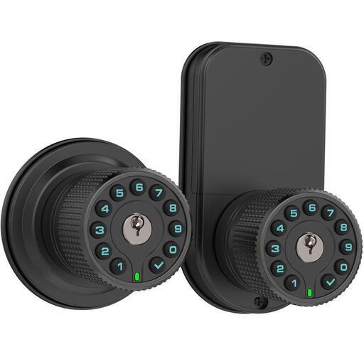 新品★iuknob　両面ドアロック　デュアルシリンダー　セキュリティ　防犯