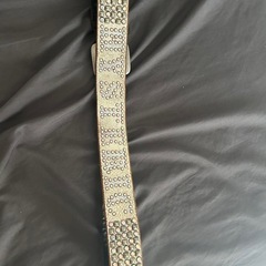 ヒステリックグラマー バルタザール スタッズスワロフスキー ベルト白