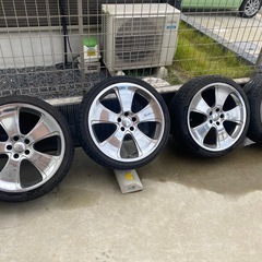 訳有り20インチ アルミホイールセット 4本245/35R20アルファード等