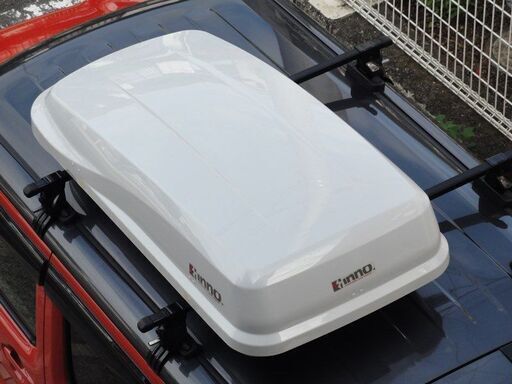 inno ルーフボックス BR220 ホワイト 中古 左開き ルーフBOX 小型車 