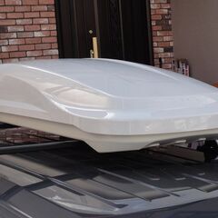 inno ルーフボックス BR220 ホワイト 中古 左開き ルーフBOX 小型車、軽自動車用