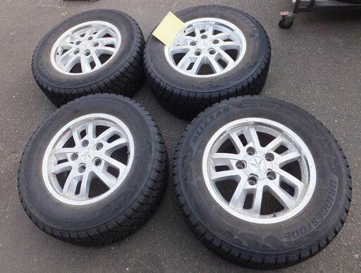 札幌市内引き取り限定◆レアマイスター◆ランクル用アルミホイール+スタッドレス 18インチ　285/60