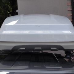 inno ルーフボックス BR220 ホワイト 中古 左開き ルーフBOX 小型車、軽自動車用