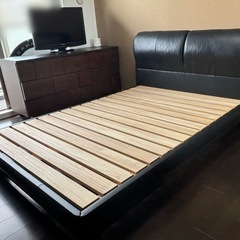 シモンズ本レザーベッド