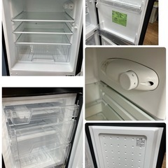 I661 🌈 ジモティー限定価格！ 2023年製の美品♪ アイリスオーヤマ 2ドア冷蔵庫（142L 右開き） IRSD-14A ⭐ 動作確認済 ⭐ クリーニング済