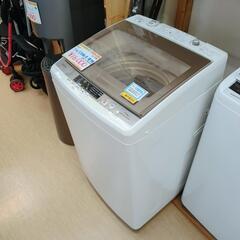 AQUA♢7㎏全自動洗濯機♢AQW-GW700E♢2017年製、ガラス板ヤケあり