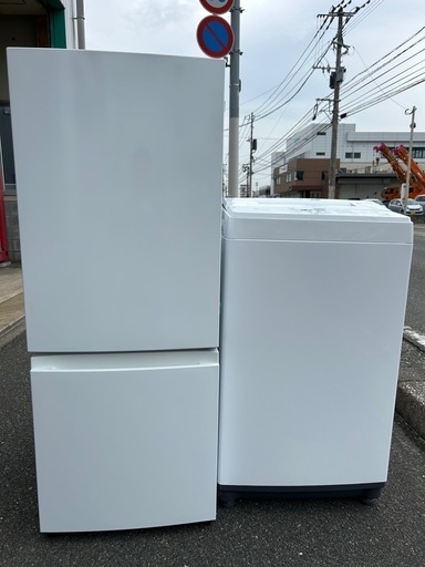 福岡市配送設置無料 23年製 156L冷蔵庫、5.5kg洗濯機