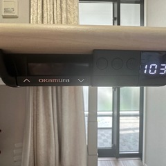 オカムラ スイフト 幅1400×奥行800mm 昇降デスク 3S20NH-MB