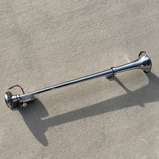 NIKKEN　UNIVERSAL YANKEE HORN 丸ビッグ 12V 24V ビッグホーン エアーホーン 丸型 1000mm ラッパ アルミ製