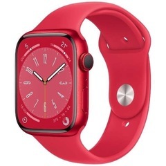 《美品本体＆充電ケーブル》Apple Watch Series 8 45mm color RED