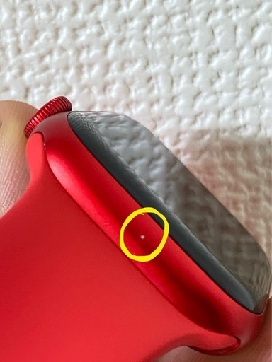 美品本体＆充電ケーブル》Apple Watch Series 8 45mm color RED (かる  
