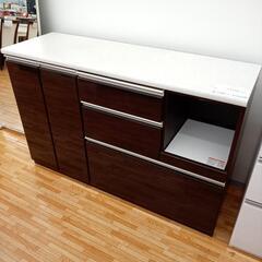 ★ジモティ割あり★ NITORI　キッチンカウンター　レンジ台　アルミナ2　ダークブラウン　クリーニング済　YJ4256 ☆ジモティ割あり☆ NITORI キッチンカウンター レンジ台 アルミナ2