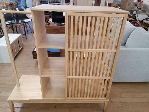 ★ジモティ割あり★ IKEA ワードローブ ナチュラル H123×D47.5×W120 クリーニング済み TK3398