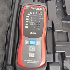 美品 1度使用しただけ アサダ リークディテクタ LD316 ガス漏れ検知器