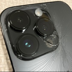 iPhone14Pro ブラック 黒 背面割れ 128GB