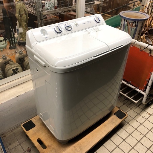 二槽式洗濯機 5.5Kg 2016年製 ハイアール JW-W55E 2槽式 2層式 二層式 