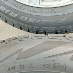 冬 トヨタ仕様 アルファード 18インチ【富山】235/50R18 冬 ピレリ 中古4本 ヴェルファイア トヨタ純正仕様（社外品アルミホイール）