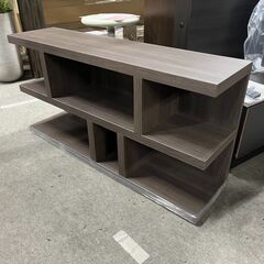 モデルルーム展示品】W1200 シェルフ 木目調ダークブラウン【JX1027-01】