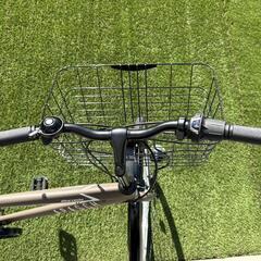 超美品（2ヶ月） 27インチ 外装6段変速 アパッシュ マルイシサイクル マットミニタリー（カーキ）オートライト 耐摩耗タイヤ LEDオートライト 前後泥除け付