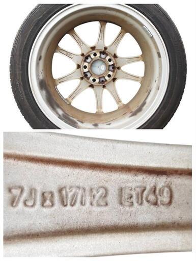 Mベンツ B200(CBA−245233)純正17㌅アルミホイールと17㌅サマータイヤ