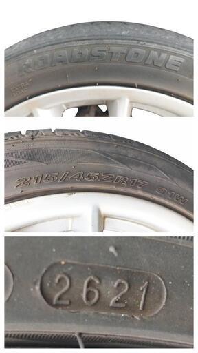 Mベンツ B200(CBA−245233)純正17㌅アルミホイールと17㌅サマータイヤ