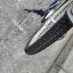 ＪＥＥＰ　折りたたみ自転車　２０インチ　６変速　青　配達可能