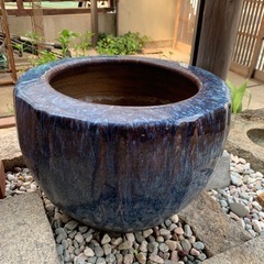 三州鬼の水鉢　（幅約39㎝） No.145 三州鬼の水鉢 （幅約39㎝） No.145