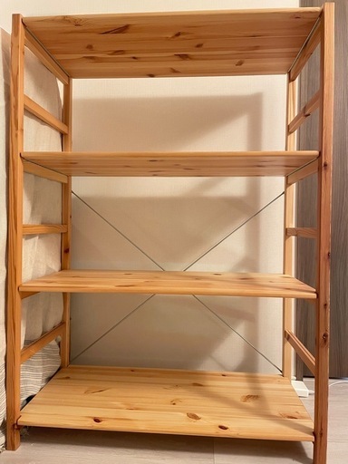 無印良品 パイン材ユニットシェルフ 中 幅58×奥行26×高さ120