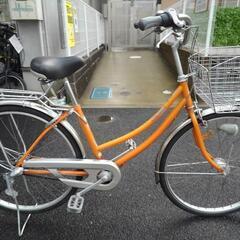 中古自転車3313 前後タイヤ新品！ 26インチ 3段ギヤ LEDオート