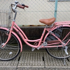 【26インチ自転車】内装3段変速、LEDオートライト付❗️鍵新品❗️スペアキーあり　若林自転車　膳所店　SALE中❗️