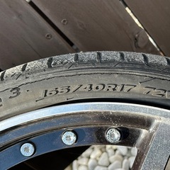 タイヤとホイールセット　17インチ　軽自動車用　シャレン