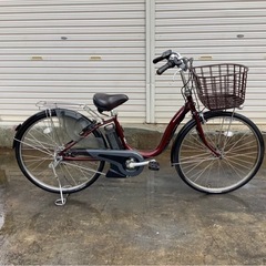 327 ヤマハ最新機種電動アシスト自転車pasnatura26インチ ブラウンアルミ