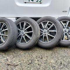 軽自動車用　155/65R13 夏タイヤとホイールの4本セット　中古