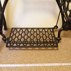 アンティーク　足踏みミシン　テーブル脚　SINGER　網目