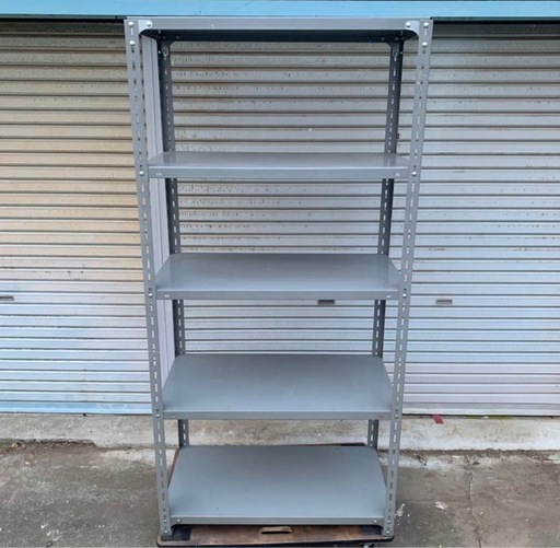 引き取り限定 埼玉発 ②業務用スチールラック 4段 グレー 180cm