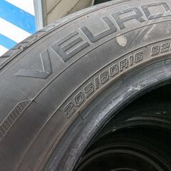 中古タイヤ 205/60R16 ダンロップ VEURO VE304 2020年製 2本セット 工賃込み