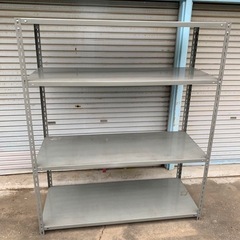 引き取り限定 埼玉発 ②業務用スチールラック 4段 グレー 180cm