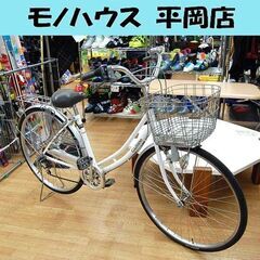 商談中】 幼児用座席取付可 自転車 27.5インチ 6段変速 ママチャリ