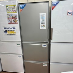 どっちもドア?2021年製 SHARP シャープ 350L冷蔵庫 SJ-W354H-S?3815
