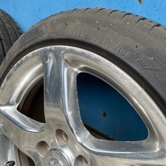 【 タイヤ ホイール 】アリスト 16系 17×8JJ 50 純正 Vベルテックス / 215/50R17 iG30 / 中古 現状品