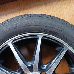 アルミホイルとタイヤ155、65R14 ,75T