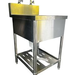 ★1槽シンク W500xD650xH800+150mm 厨房機器 業務用 シンク 流し台★