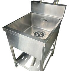 ★1槽シンク W500xD650xH800+150mm 厨房機器 業務用 シンク 流し台★