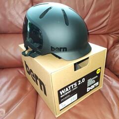 バーン bern WATTS 2.0 MIPS ワッツ 2.0 MATTE BLACK マットブラック 黒×白 自転車 スケートボード スノーボード BMX ピスト ヘルメット