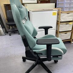 CYBER GROUND スエード調 ファブリック ゲーミングチェア オフィス 