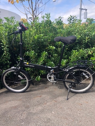 折り畳み自転車 20インチ DACCARAT ブラック 折り畳み 6段変速