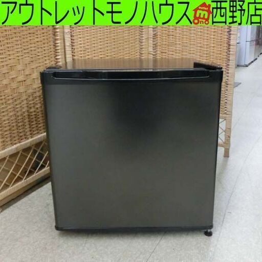 46L 冷蔵庫 マクスゼン 2021年製 1ドア JR046ML01GM サイコロ型 40Lクラス 四十Lクラス 黒 ブラック 小型 札幌 西野店