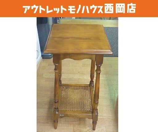 カリモク 花台 高70㎝ 飾り棚 レトロ ヴィンテージ オールド karimoku 西岡店